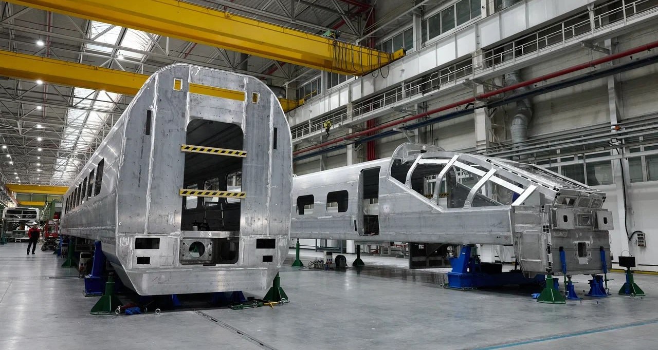 Завершена сварка первых двух кузовов российского высокоскоростного поезда