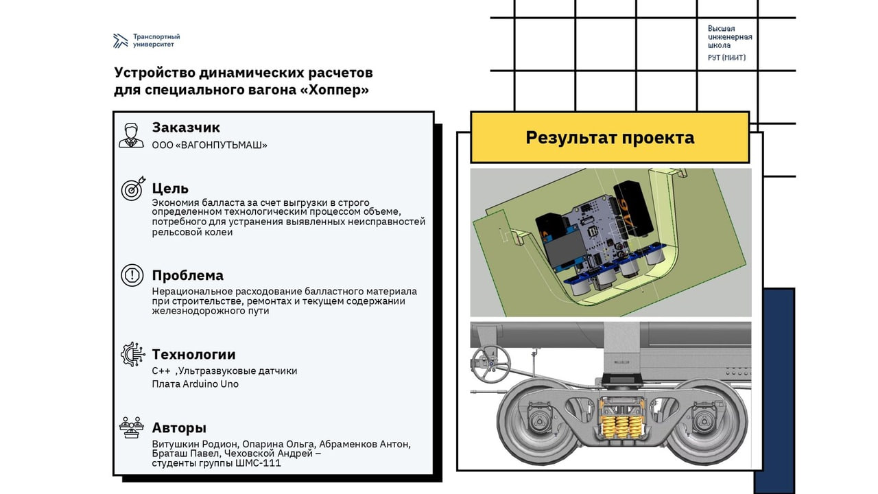 В РУТ (МИИТ) разработали систему динамических расчетов объема выгрузки балластного материала