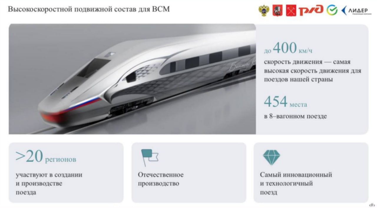 В России организовано производство опытных образцов компонентов поездов ВСМ